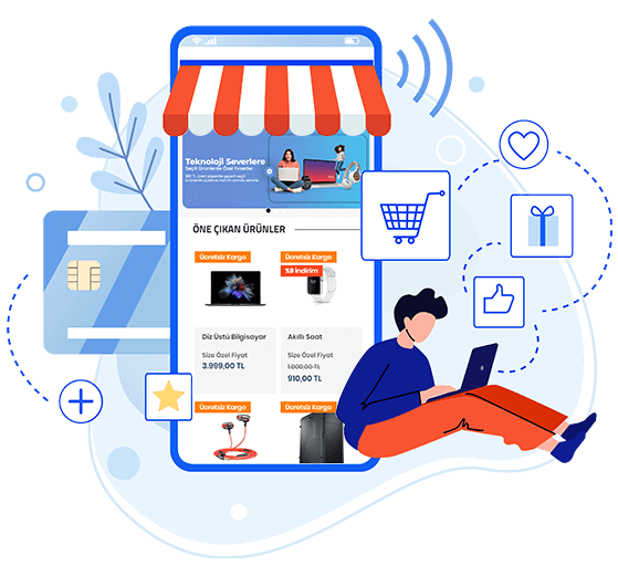 E-TİCARET MOBİL UYGULAMAMIZ